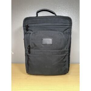 Tumi Alpha Black Ballistic Nylon Small Medium Messenger Crossbody Organizer Bag